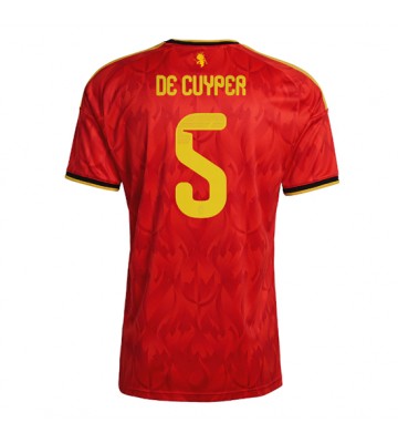 Belgien Maxim De Cuyper #5 Hemmatröja VM 2026 Kortärmad